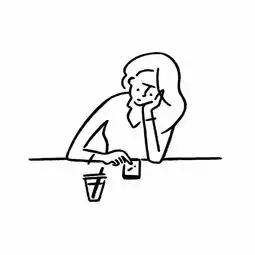 可爱女孩表情包简笔画慢动作